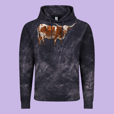 Longhorn Vintage Hoodie Designed By Ranaportraitstore