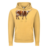 Vintage Mustard longhorn Vintage Hoodie - RanaPortraitStore
