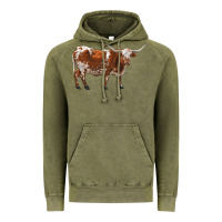 Vintage Olive longhorn Vintage Hoodie - RanaPortraitStore