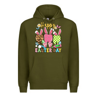 Army Green happy easter day dental squad Premium Hoodie - Artiststas
