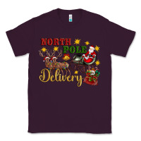 Plum North Pole Delivery Santa Sleigh Classic Tee - Artiststas
