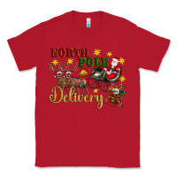 Red North Pole Delivery Santa Sleigh Classic Tee - Artiststas