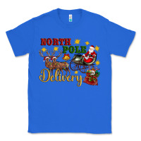 True Royal North Pole Delivery Santa Sleigh Classic Tee - Artiststas