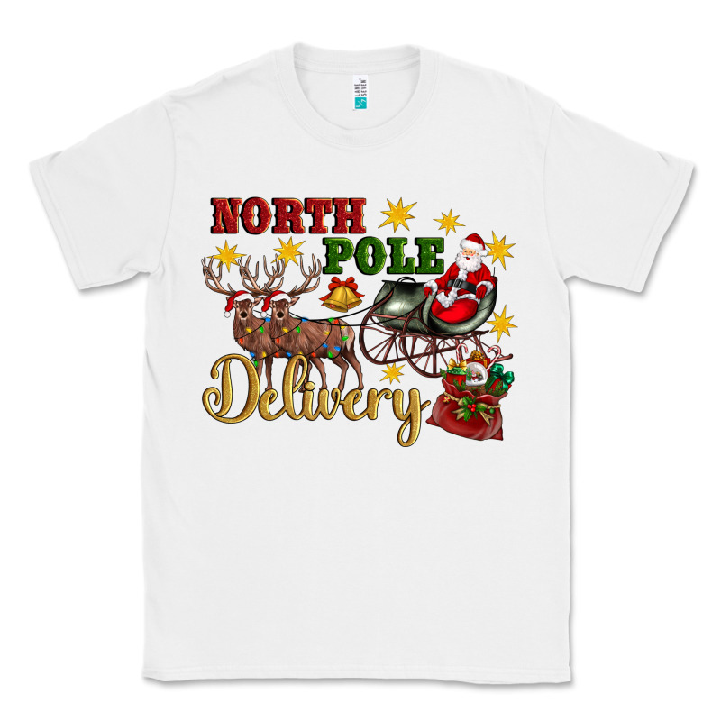 North Pole Delivery Santa Sleigh Classic Tee by Artiststas | Teevron
