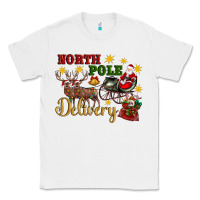 White North Pole Delivery Santa Sleigh Classic Tee - Artiststas