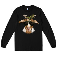 Black camouflage bandana goat Long Sleeve Tee - Jasminsmagicworld