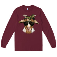 Burgundy camouflage bandana goat Long Sleeve Tee - Jasminsmagicworld