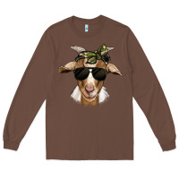 Chestnut camouflage bandana goat Long Sleeve Tee - Jasminsmagicworld