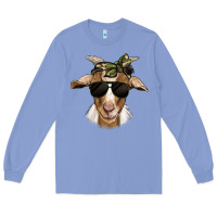Colony Blue camouflage bandana goat Long Sleeve Tee - Jasminsmagicworld