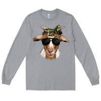 Heather Grey camouflage bandana goat Long Sleeve Tee - Jasminsmagicworld