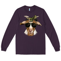 Plum camouflage bandana goat Long Sleeve Tee - Jasminsmagicworld