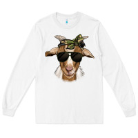 White camouflage bandana goat Long Sleeve Tee - Jasminsmagicworld