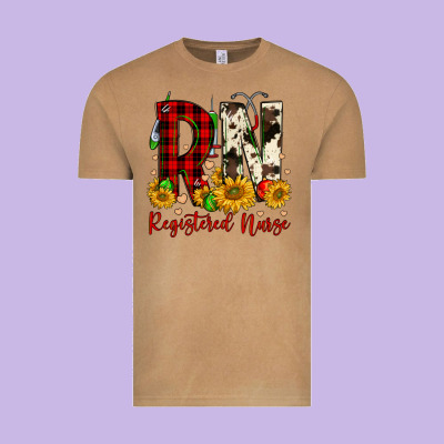 Christmas Rn Registered Nurse Vintage Tee Designed By Fadigitalartstudio