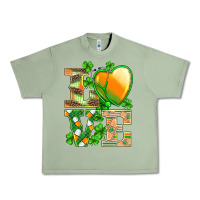 Oil Green st.patricks nurse love heart stethoscope Urban Heavy Tee - BarkalooDesign