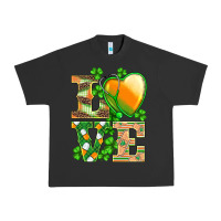 Pigment Black st.patricks nurse love heart stethoscope Urban Heavy Tee - BarkalooDesign