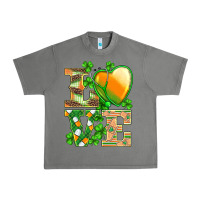 Tornado st.patricks nurse love heart stethoscope Urban Heavy Tee - BarkalooDesign