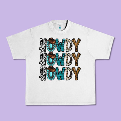 Howdy Howdy Howdy Urban Heavy Tee Designed By Cowhidedigitalart
