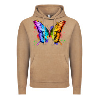 Vintage Coffee rainbow butterfly Vintage Hoodie - Zillion Design Studio
