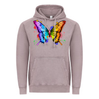 Vintage Zinc rainbow butterfly Vintage Hoodie - Zillion Design Studio