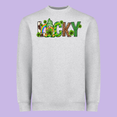 Love Horseshoe St. Patrick's Day Heavyweight Sweatshirt Designed By Neo Western