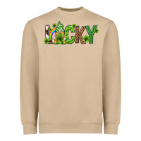 Mushroom Love horseshoe St. Patrick's Day Heavyweight Sweatshirt - Neo Western