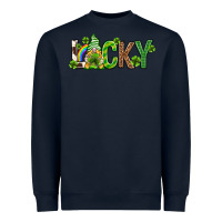Navy Love horseshoe St. Patrick's Day Heavyweight Sweatshirt - Neo Western