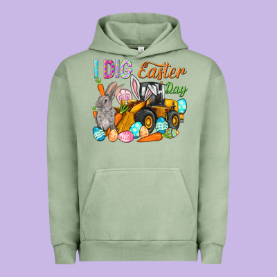 I Dig Easter Day Urban Hoodie Designed By Nancycooperartshop