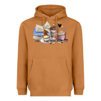 Meerkat coffee and books Heavyweight Hoodie - MaliasSmallBusiness