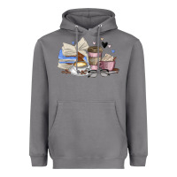 Storm coffee and books Heavyweight Hoodie - MaliasSmallBusiness