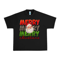 Black Merry Christmas Santa Urban Heavy Tee - FaDigitalArtStudio