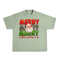 Oil Green Merry Christmas Santa Urban Heavy Tee - FaDigitalArtStudio