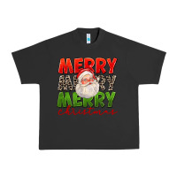Pigment Black Merry Christmas Santa Urban Heavy Tee - FaDigitalArtStudio
