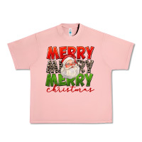 Salmon Merry Christmas Santa Urban Heavy Tee - FaDigitalArtStudio