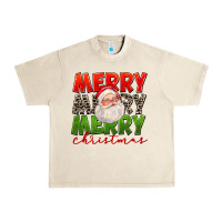 Sandshell Merry Christmas Santa Urban Heavy Tee - FaDigitalArtStudio