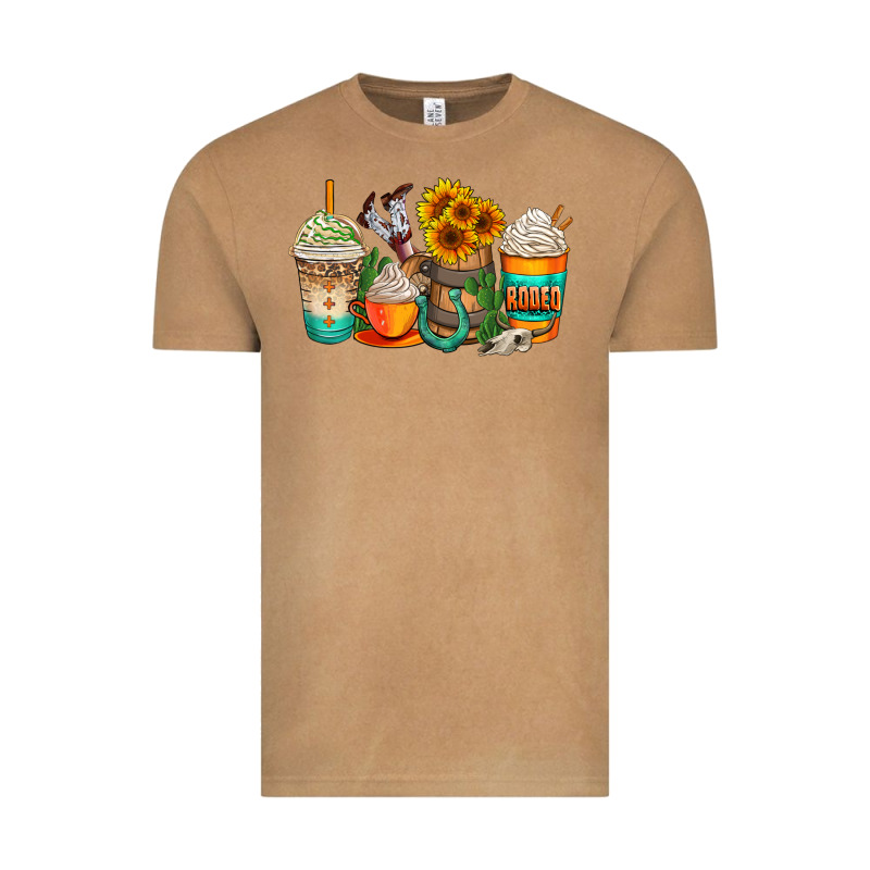 Rodeo Coffee Cups Vintage Tee by AdoDesignShop | Teevron