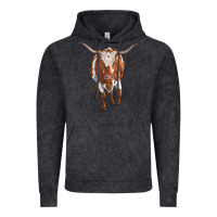 Vintage Black longhorn cow Vintage Hoodie - RanaPortraitStore