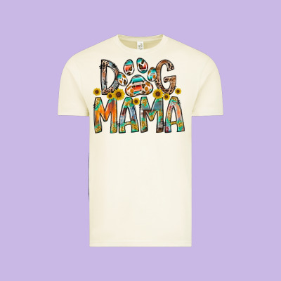 Dog Mama Vintage Tee Designed By Racoondesign