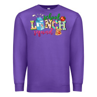 Purple school lunch squad Premium Sweatshirt - NancyCooperArtShop