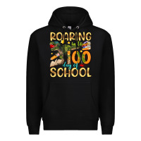 Black roaring in to 100 day of school Premium Hoodie - Artiststas