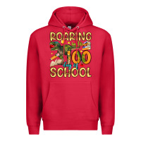 Cardinal roaring in to 100 day of school Premium Hoodie - Artiststas