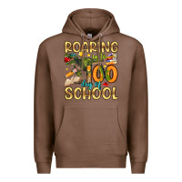 Chestnut roaring in to 100 day of school Premium Hoodie - Artiststas