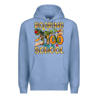 Colony Blue roaring in to 100 day of school Premium Hoodie - Artiststas