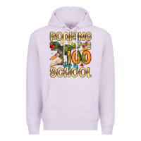 Lilac roaring in to 100 day of school Premium Hoodie - Artiststas