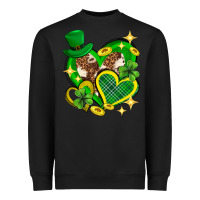 St. Patrick's Day Lucky Heart Heavyweight Sweatshirt | Teevron