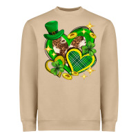 Mushroom St. Patrick's Day lucky heart Heavyweight Sweatshirt - Neo Western