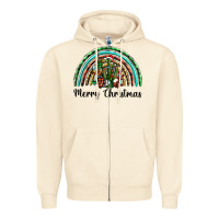 Sandshell merry christmas cactus rainbow Zipper Hoodie - BarkalooDesign
