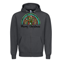 Smoke merry christmas cactus rainbow Zipper Hoodie - BarkalooDesign