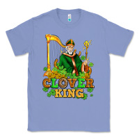 Colony Blue st patricks clover king  with shamrocks Classic Tee - AdoDesignShop