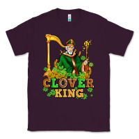 Plum st patricks clover king  with shamrocks Classic Tee - AdoDesignShop