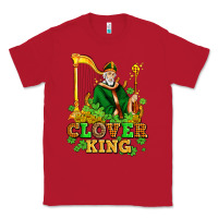 Red st patricks clover king  with shamrocks Classic Tee - AdoDesignShop